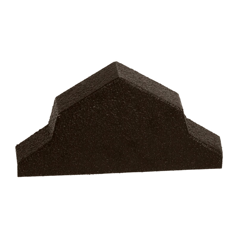 An image showing a Britmet Pantile 2000 Roof Ridge End Cap in the colour Tudor Brown