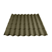 An image showing Britmet Pantile 2000 Roof Shingle Sheet in the colour Sage Green