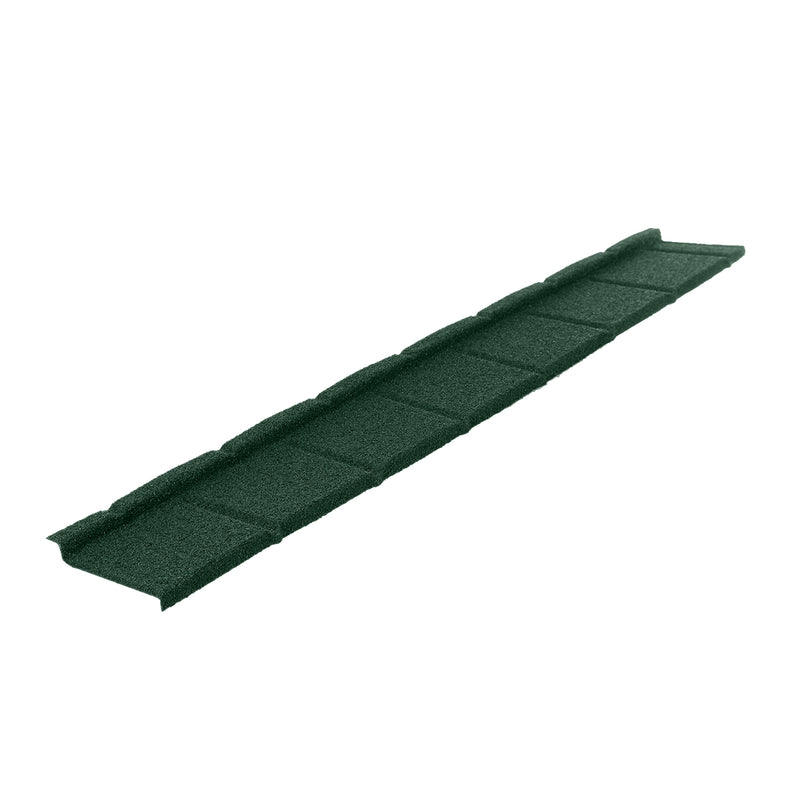 An image showing a Britmet Plaintile Lightweight Roof Shingle in the colour Tartan Green