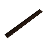 An image showing a Britmet Plaintile Roof Side Wall Left Hand strip in the colour Bramble Brown