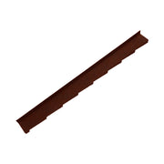 An image showing a Britmet Plaintile Roof Side Wall Left Hand strip in the colour Rustic Terracotta