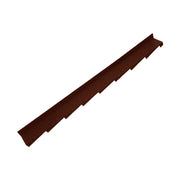 An image showing a Britmet Plaintile Roof Side Wall Right Hand strip in the colour Rustic Terracotta