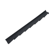 An image showing a Britmet Plaintile Roof Side Wall Right Hand strip in the colour Titanium Grey