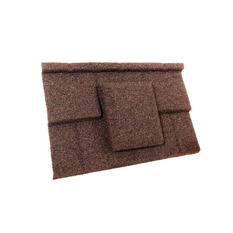 An image showing a Britmet Plaintile Roof Vent in the colour Rustic Brown
