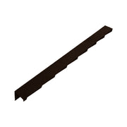 An image showing a Britmet Plaintile Roof Verge Left Hand in the colour Bramble Brown