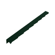An image showing a Britmet Plaintile Roof Verge Left Hand in the colour Tartan Green
