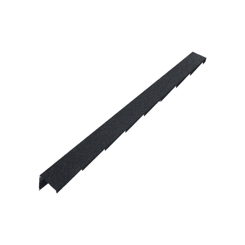 An image showing a Britmet Plaintile Roof Verge Right Hand in the colour Titanium Grey