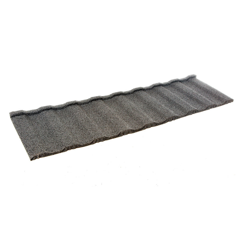 An image of a Britmet Profile 49 Roof Shingles strip in the colour Titanium Grey