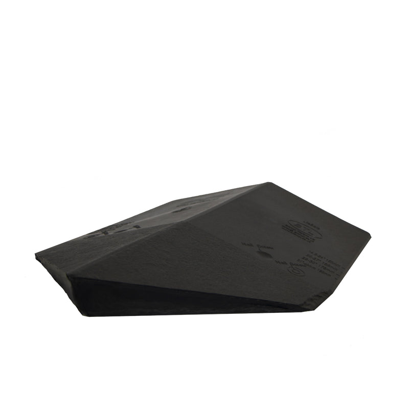 An image of a Britmet Roof Ridge End Cap 90 in the colour Charcoal