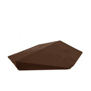 An image of a Britmet Roof Ridge End Cap 90 in the colour Oak