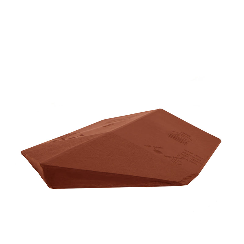 An image of a Britmet Roof Ridge End Cap 90 in the colour Sunset