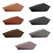 An image of the different colours for Britmet LiteSlate Roof End Capsin 90 degrees. Amethyst, Ash, Charcoal, Oak, Slate Grey, Sage Green, Tudor Brown.
