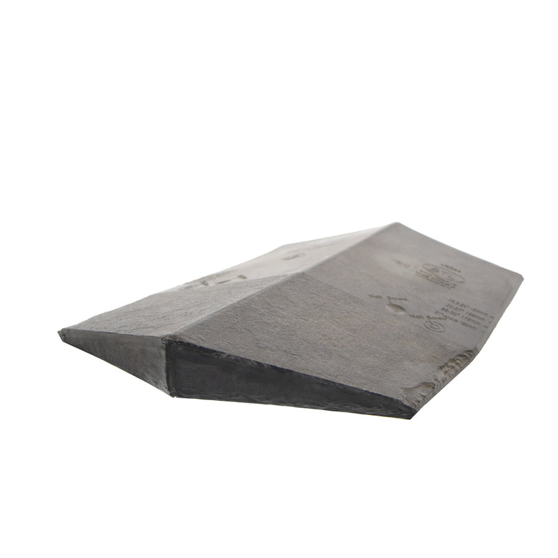 An image of a Britmet Roof Ridge End Cap 135 in the colour Slate Grey