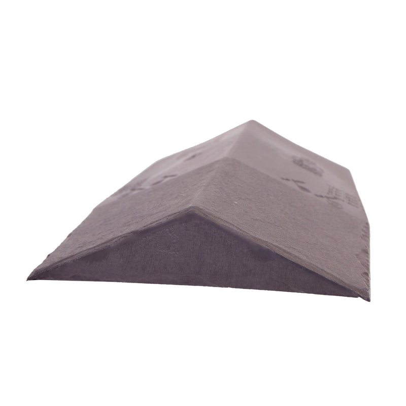 An image of a Britmet Roof Ridge End Cap in the colour Amethyst