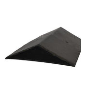 An image of a Britmet Roof Ridge End Cap in the colour Charcoal