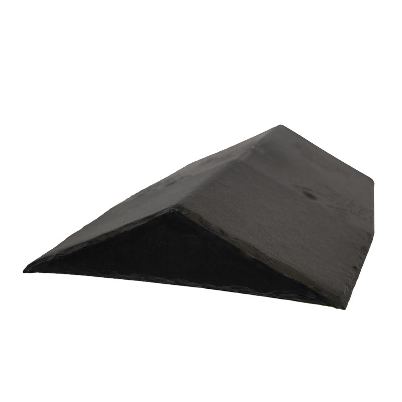An image of a Britmet Roof Ridge End Cap in the colour Charcoal