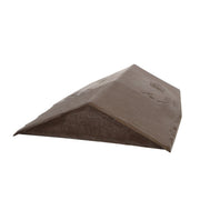 An image of a Britmet Roof Ridge End Cap in the colour Oak