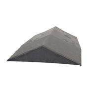 An image of a Britmet Roof Ridge End Cap in the colour Slate Grey