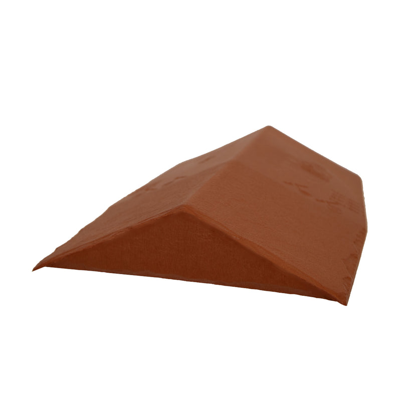 An image of a Britmet Roof Ridge End Cap in the colour Sunshine