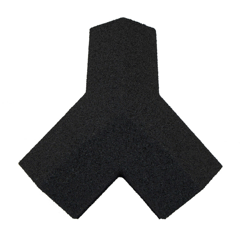 An image showing a Britmet Roof Shingle 3 Way Top Cap in the colour Rustic Raven