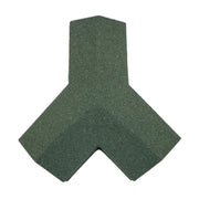 An image showing a Britmet Roof Shingle 3 Way Top Cap in the colour Tartan Green