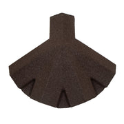 An image showing a Britmet Roof Shingle 5 Way Top Cap in the colour Bramble Brown