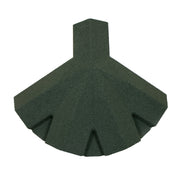 An image showing a Britmet Roof Shingle 5 Way Top Cap in the colour Tartan Green