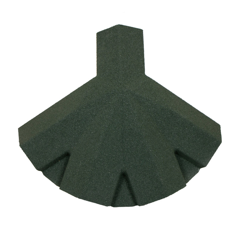 An image showing a Britmet Roof Shingle 5 Way Top Cap in the colour Tartan Green