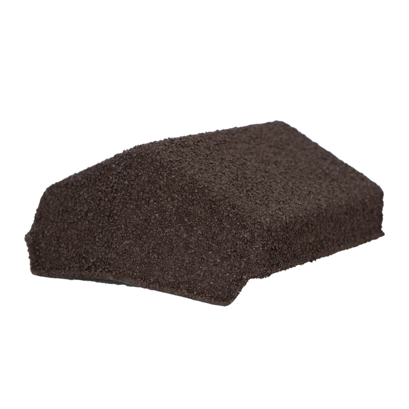 An image showing a Britmet Roof Shingle End Cap 135 in the colour Bramble Brown