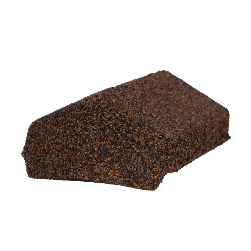 An image showing a Britmet Roof Shingle End Cap 135 in the colour Rustic Brown