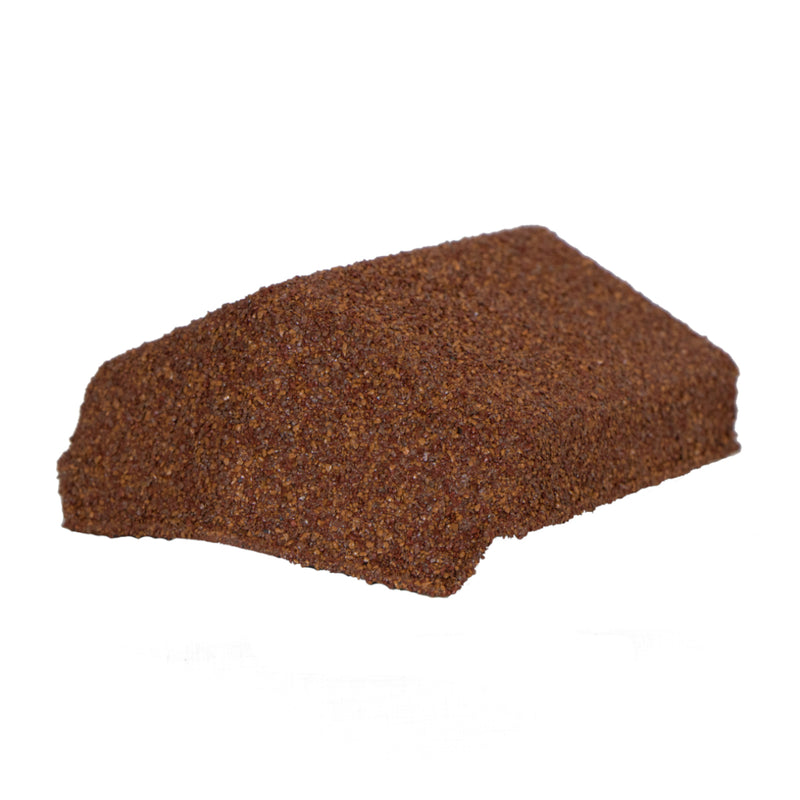An image showing a Britmet Roof Shingle End Cap 135 in the colour Rustic Terracotta