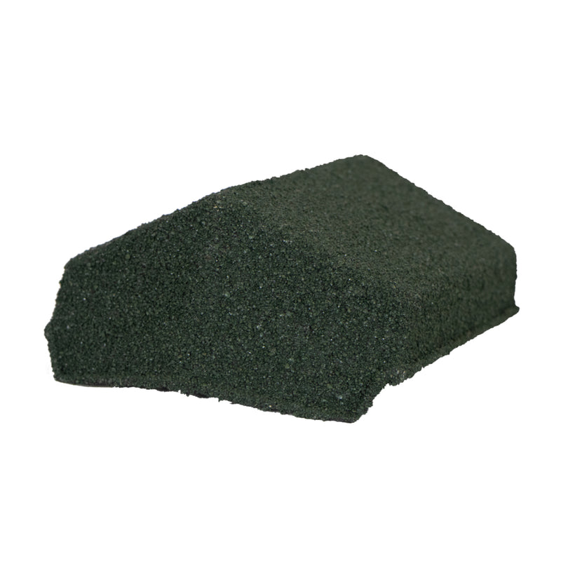 An image showing a Britmet Roof Shingle End Cap 135 in the colour Tartan Green