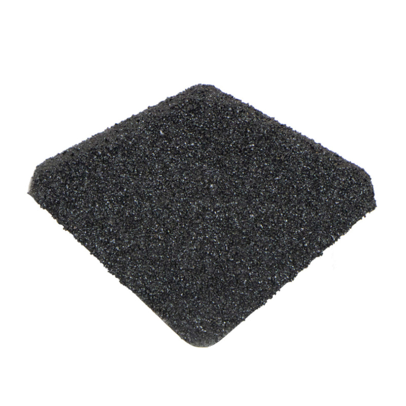 An image showing a Britmet Roof Shingle Ridge End Cap in the colour Rustic Raven