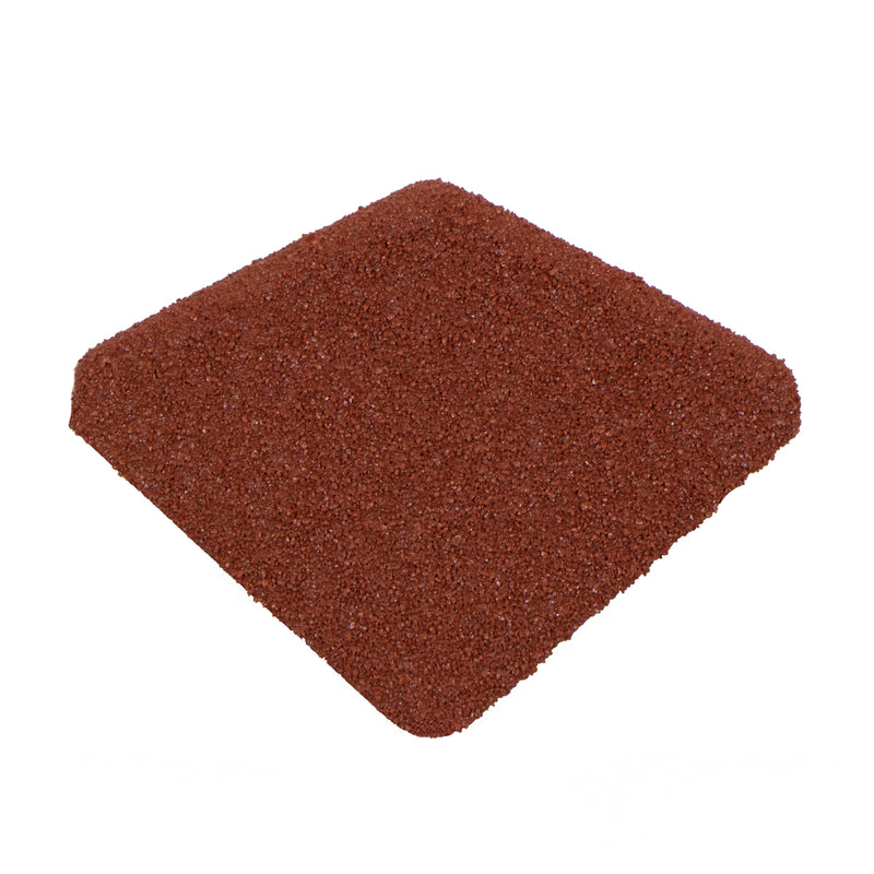 An image showing a Britmet Roof Shingle Ridge End Cap in the colour Rustic Red