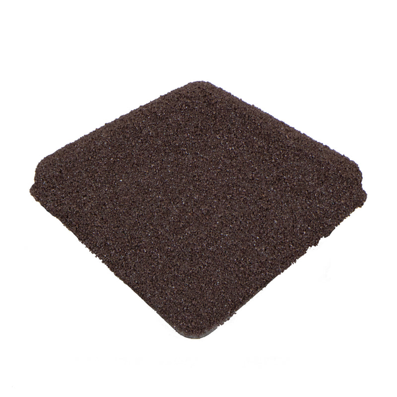 An image showing a Britmet Roof Shingle Ridge End Cap in the colour Smoked Oak