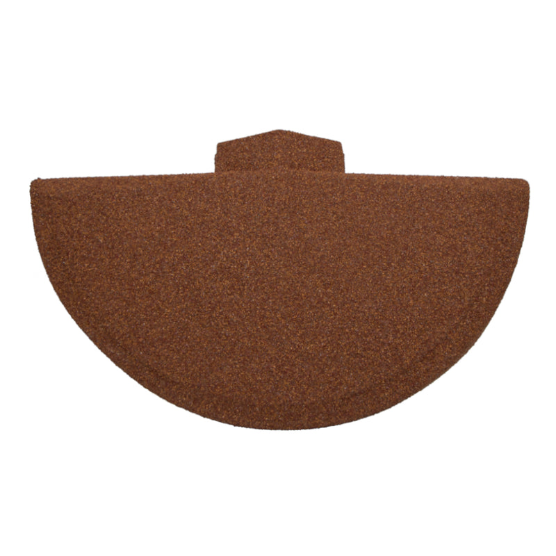 An image showing a Britmet Roof Shingle Universal Top Cap in a colour Rustic Terracotta