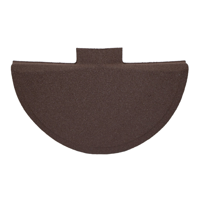 An image showing a Britmet Roof Shingle Universal Top Cap in a colour Smoked Oak