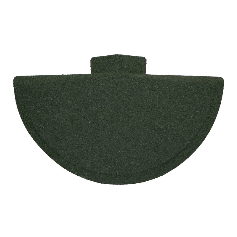 An image showing a Britmet Roof Shingle Universal Top Cap in a colour Tartan Green