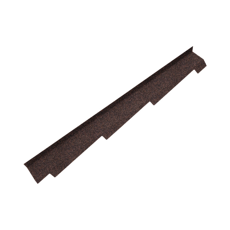An image showing a Britmet Roof Side Wall Right Hand in the colour Rustic Brown