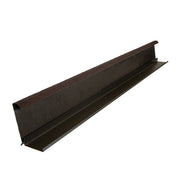 An image of a Britmet Two-Part Roof Barge Soaker in the colour Bramble Brown.