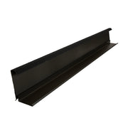 An image of a Britmet Two-Part Roof Barge Soaker in the colour Raven.