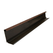 An image of a Britmet Two-Part Roof Barge Soaker in the colour Rustic Brown.