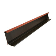 An image of a Britmet Two-Part Roof Barge Soaker in the colour Rustic Red.