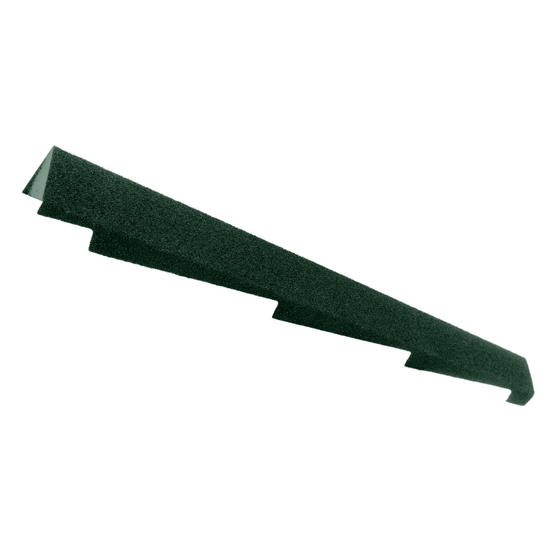 An image of a Britmet Right hand side Roof Verge in Tartan Green