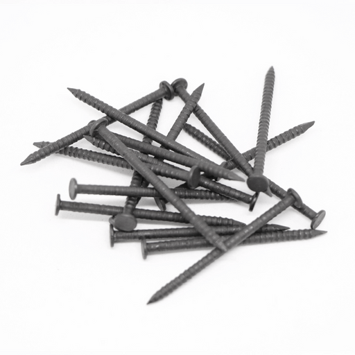 An image of Britmet Shingle Roofing Nails that are 30mm in size and have a protective Black coating