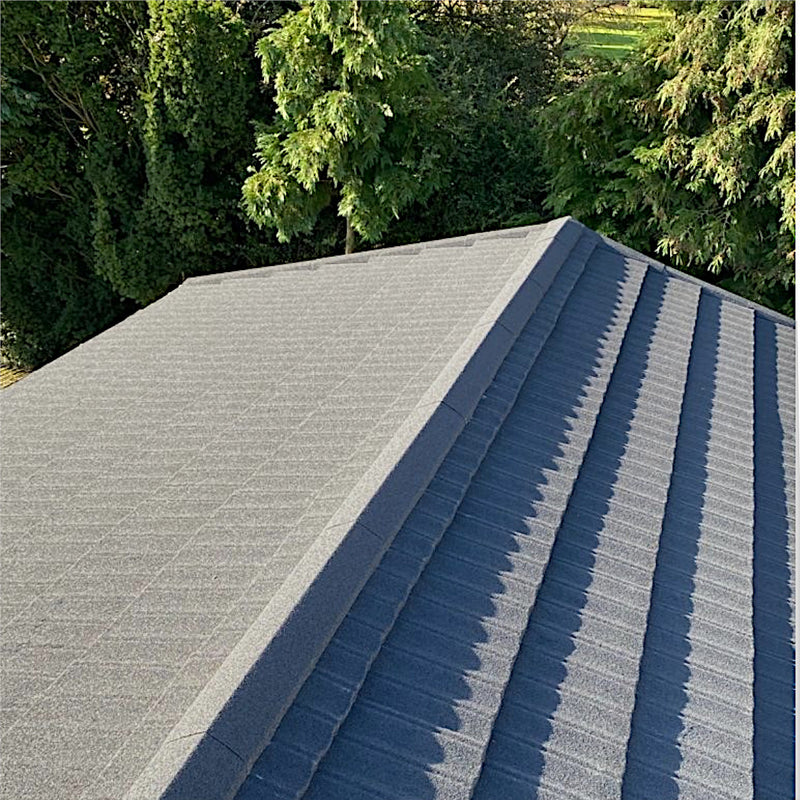 An image of a Britmet Shingle roof with Barge boards