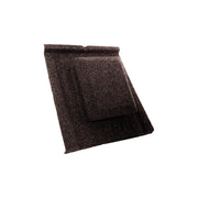 An image showing a Britmet Slate 2000 Roof Tile Vent in the colour Rustic Brown