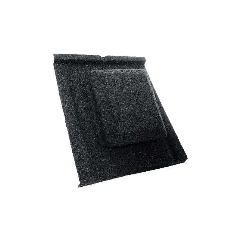 An image showing a Britmet Slate 2000 Roof Tile Vent in the colour Titanium Grey
