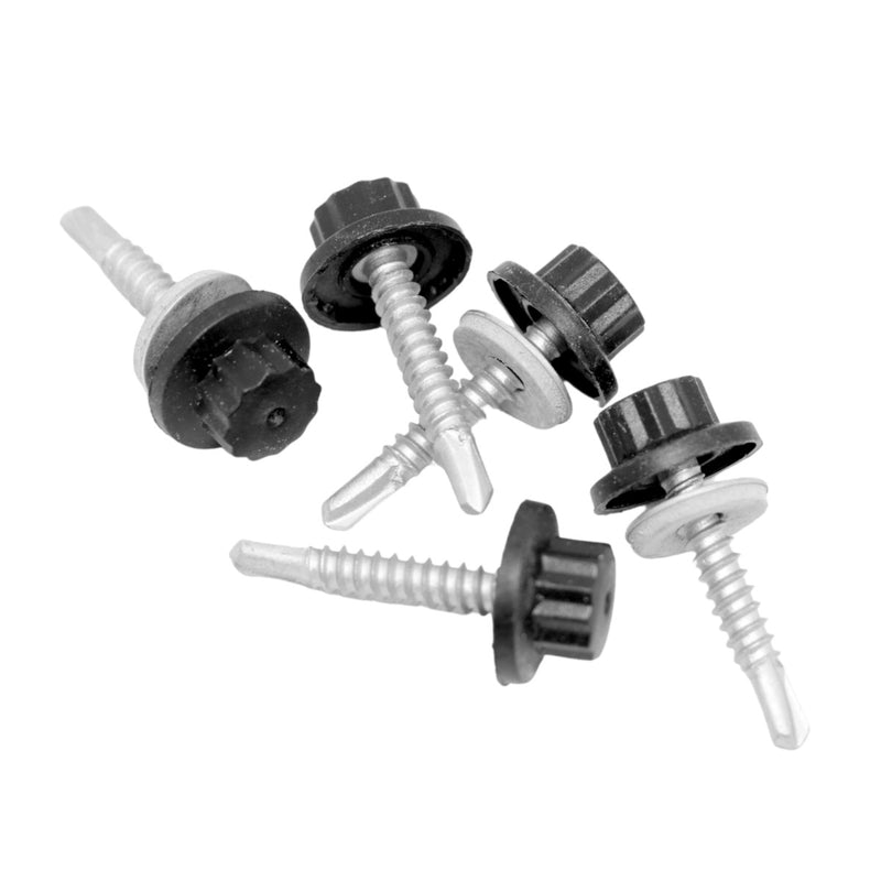 An image showing Britmet Stitching Fixing Screws in the colour Charcoal