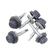 An image showing Britmet Stitching Fixing Screws in the colour Mid Grey